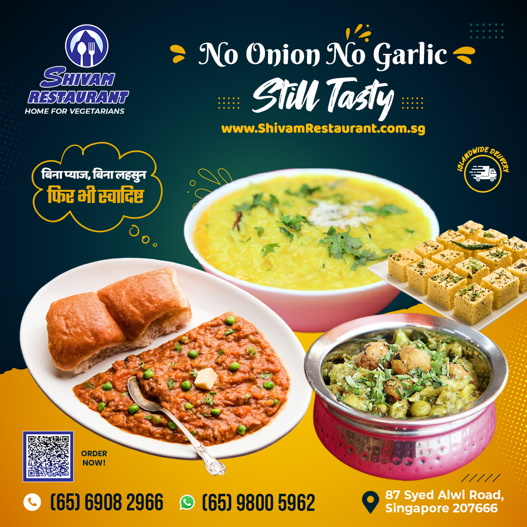 Authentic Jain Food in Singapore – Pure Vegetarian, No Onion No Garlic